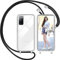 Nupcknn Liquid Silikon Handykette Hülle für Samsung Galaxy S20 FE Hülle Silikon Necklace(abnehmbar) Hülle mit Kordel zum Umhängen Handy Schutzhülle mit Band (Transparent, 6.5)