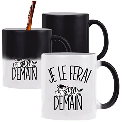 Mug Magique Zèbre Je le ferai demain