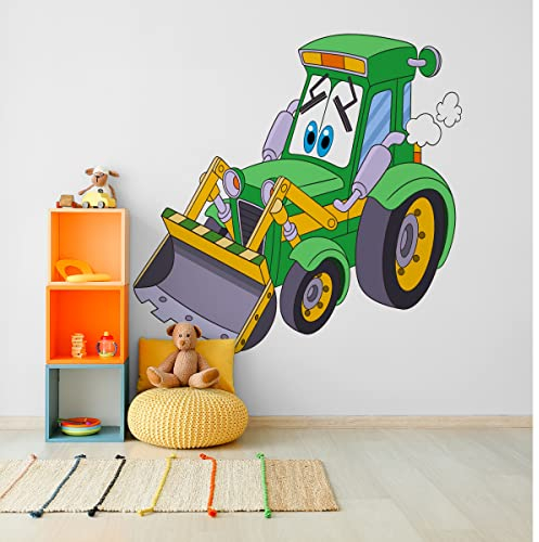Muralo Vlies Fototapete 180x120 Kinder Fabelhafter Traktor 3D Moderne Tapete Kinderzimmer Schlafzimmer Wandbilder Wandtapete Wandtattoo XXL Br.180xHö.120