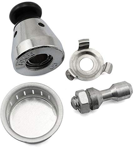 SQXBK Válvula universal para cocina Olla Express, Jigger reemplazo seguro regulador peso presión control con cubierta y soporte 80KPa