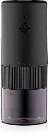 XAMIO Molinillo De Café Eléctrico Pequeño,Máquina Café Mano Portátil Recargable USB para Oficina,molinillos Grano Especias ，Acampar Al Aire Libre Automático Inicio con Un Botón (Color : Negro)