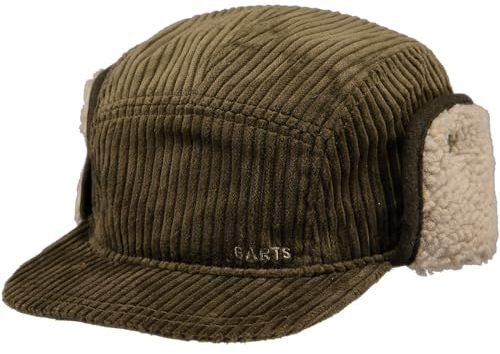 Barts M Rayner Cap Oliv - Warme stylische Herren Cord Wintermütze, Größe One Size - Farbe Army