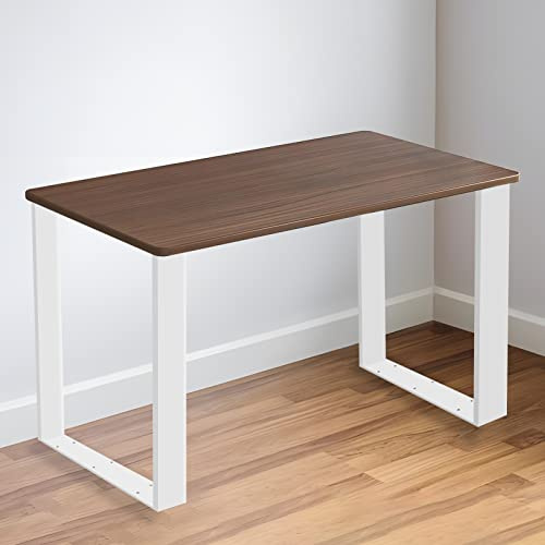HUOLE Tischkufen 2 Stück Tischbeine Metall Möbelfüße Tischgestell Tischkufen mit Schrauben für Esstisch Schreibtisch Stizbank-2 Stück -60 * 72cm (weiß)