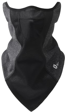 Oscenny Cache Cou,Coupe-Vent,Longueur réglable,Boucle d’Oreille Stable,Tour de Cou Moto pour Vélo Ski Moto Hiver Zone hautement Respirante pour Hommes Femmes Cagoule