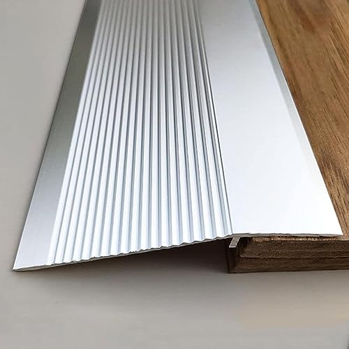LIYI929GP Rampe De Seuil en Aluminium Convient pour Pente De Seuil De 10-40mm, 10cm De Large Autocollante Seuil De Porte Barre Baguette Recouvrement, Finition pour Moquette Et Sol, Bois sur Carrelage