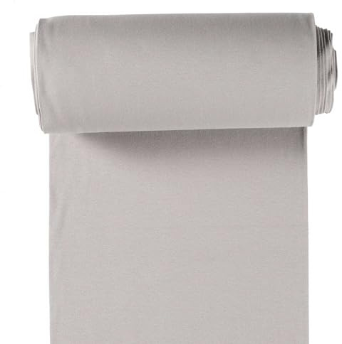 10m Rolle Bündchenstoff Uni 35/70cm Schlauchware Oeko-Tex Jersey Bezugsstoff elastisch