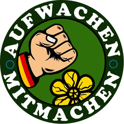 Aufwachen Mitmachen Rette Deine Heimat Aufkleber 24 cm