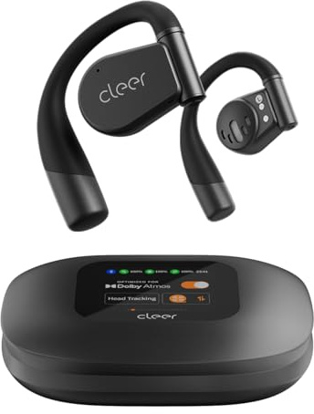 Cleer ARC 3 - Auriculares True Wireless Dolby Audio, Snapdragon Sound, 50 horas de batería, Bluetooth 5.4, IPX7, multipunto, controles inteligentes, funda inteligente