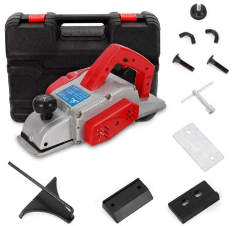 CCAUUB 220V 1300W Elektrohobel, Max 13000 RPM Elektro Hobel mit Hobelbreite 90mm, Handhobel Hobelmaschine Spantiefe mit Messerschärfer Balkenhobel Holzhobel elektrischer Hobel