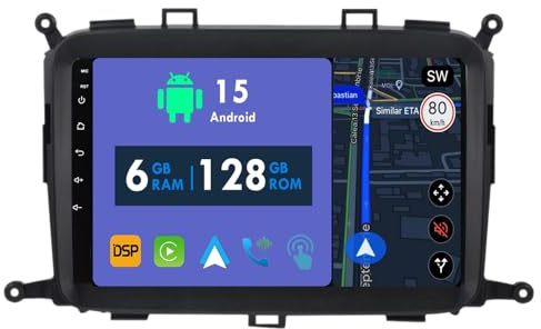 RoverOne Radio de coche GPS para Kia Carens RP 3 III 2013 2014 2015 2016 2017 2018 2019 Carplay Android Auto Stereo Head Unit Bluetooth Sat Navigation