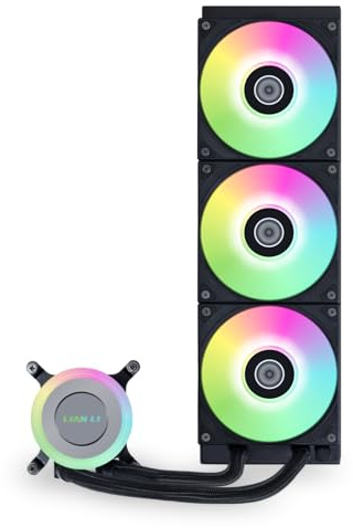Galahad II Lite 360mm RGB Fans – Customizable Lighting Effects and ARGB Pump Block, Low Noise, Hydraulic Bearing Design, Switchable Pump Lid – 28mm RGB Fan for LGA 1700 /AM5 / AM4 (GA2L36RB)