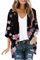 Beach Kimono Kimono Beach Cover Up Womens Summer Cardigan Kimono Cardigans for Women Kimono for Women Floral Print Cardigan Thin Opne Front Beach Cover Up Kimonos for Women Plus Size