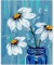 EFOTIML Paint by Numbers Kit pour adultes débutants et enfants, 1Pack 16x20 pouces Canva pour kits de peinture dans une bo?te colorée (sans cadre) - fleurs blanches et vase