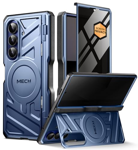 Tongate for Galaxy Z Fold 7 Case with Privacy Screen Protector, Blue
