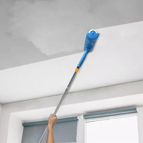 Rodillo de Pintura de Techo de 10 Pulgadas sin Kit de Goteo, Rodillo de Pintura de Techo, Anti -Salpicaduras Reutilizables Ajustables para el Garaje para Jardín de la Puerta de