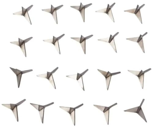 Tsffae Pointes De Crevaison Légères pour Pneus Automobiles, 20 Pièces, Anti-vol, Triangle Automobile, Clous De Crevaison pour Pneus De Voiture