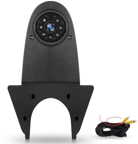 Hodozzy High Mount Brake Light Reverse Camera, 720P Camera, IR Night Vision Bra-ke Light Rearview Ca-mera, Waterproof High Mount Brake Ca-mera Support AHD, CVBS Ca-mera for Mercedes Sprinter/Van