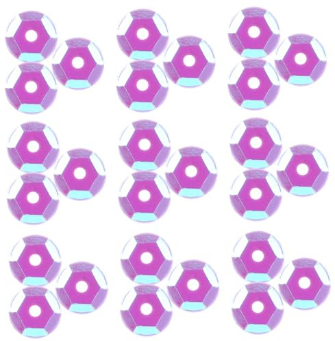 Holibanna Pailletten Dekomaterialien Schillernder Glitzer Nähen Grober Glitzer Hotfix Bunt Große Pailletten Stickerei Dekoration Basteln Dekorative Pailletten Runde Pailletten