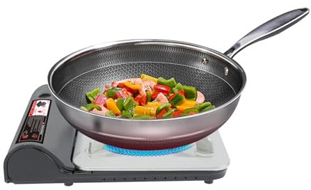Hornillo de gas para camping, 1 foco con maletín portátil, 3500 W, accesorios de camping para cocinar al aire libre, cocina portátil para camping, cocina compacta, 1 quemador de cartuchos de gas para
