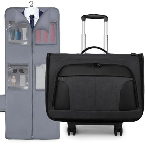 Borsa porta abiti arrotolabile, grande borsa porta abiti con ruote, borsa da uomo e donna per viaggi d'affari