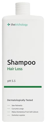 The Trichology Shampoo gegen Haarausfall, Stärkendes Pflegeshampoo, 250 ml | für Dünner Werdendes Haar, Haarshampoo für Damen & Herren, Haarwaschmittel für Haarwachstum & Haarwurzelpflege, pH-Wert 5,5