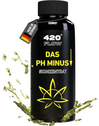 420Flow® pH Minus & pH Plus Set (pH Down & Up) | pH-Wert Regulierung Grow, Erde & Hydroponik | Flüssiges Konzentrat für dein Growbox Komplettset (Ph- 500ml)
