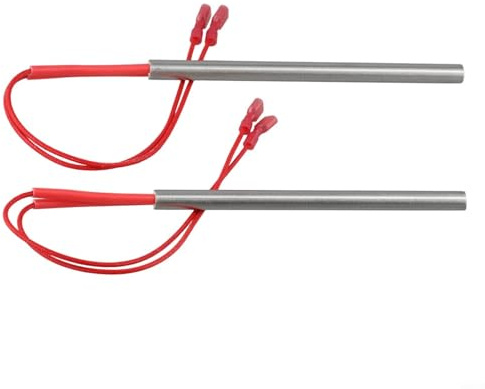 2 Stück Pelletofenzünder, Ersatz-Zündstab-Set für Pelletgrills, 9,5 x 150 mm, 230 V, 300 W, für Nemaxx Pelletöfen P6, P9 und P12