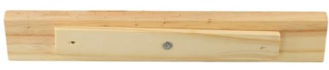 Lecreatekit Sablier de sauna en bois blanc - Sablier de 15 minutes avec sable résistant à l'humidité et verre microcristallin, 34 x 7 cm, pour sauna domestique ou commercial