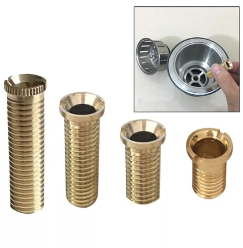 Connettore a vite per filtro lavello, bullone in ottone per scarico del lavabo, fissaggio a testa scanalata per riparazione di ristoranti e cucine