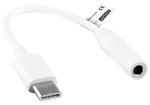 mumbi Adattatore Cavo USB C Maschio a Jack Femmina – per Audio Cuffie con 3,5 mm Plug – in Bianco