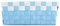 MSV Aufbewahrungskörbchen Aufbewahrungskorb Aufbewahrungsbox Organizer Badkorb 19x14x8 cm - Pastellblau/Weiß