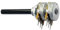 WITTKOWARE Stereo-Potentiometer mit langer Kunststoff-Achse (6x42mm) und Mutter, 47 Kilo-Ohm, ±20%, linear, 0,4W