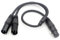 LoongGate 1 Weiblichen XLR Dual Männlichen XLR Y Splitter Kabel, Mikrofon Blei/Combiner Y-Kabel Patchkabel 0.5m (1F - 2M)