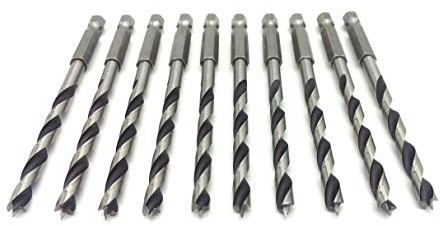 3,0 mm Holzbohrer mit Sechskantschaft CV Holzspiralbohrer geschliffen mit Bit-Aufnahme VE 10 Stück