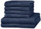 Merana Rome Handtuch Set | saugstark, weich und fusselfrei | Frottier Luxus Qualität | 100% Baumwolle | Oeko-TEX | 590 GSM (Pacific Blue, 6er Sparset | 4 Handtuch, 2 Duschtuch)