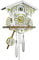Eble Kuckucksuhr Kuckuckuhr Echtholz NEU batteriebetriebenes Quartzwerk Kuckuckruf Intarsien grün 26cm- 26829