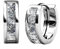 Hoop Earrings for Women18K White Gold with Sparkling Crystal with Jewellery Box for Women Wife Mother Daughte(HOOP3)