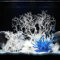 BEGONDIS 8 Pack Artificial Coral Ornament, Aquarium Plasitc Water Plants for Fish Tank Decorations (White Set)
