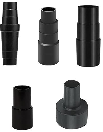 Universal Vacuum Cleaner Hose Adapter Kit Reducer Attachment Set Converter Dust Extraction Hose Port Adapter Accessories Vacuum Attachment Converter Hose Reducer Connector Easy Use Universal Black