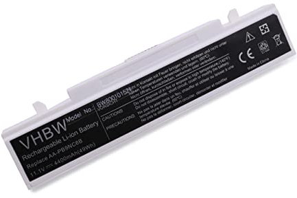 vhbw Akku kompatibel mit Samsung RV410, RV415, RV509, RV510, RV511, RV515, RV515 S02, RV515 S03 Notebook (4400 mAh, 11,1 V, Li-Ion)