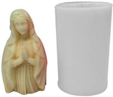 CASNO Molde de silicona, molde de silicona antiadherente fácil de desmoldar para velas de bricolaje, yesos, adorno, estatua, manualidades, escultura, figura