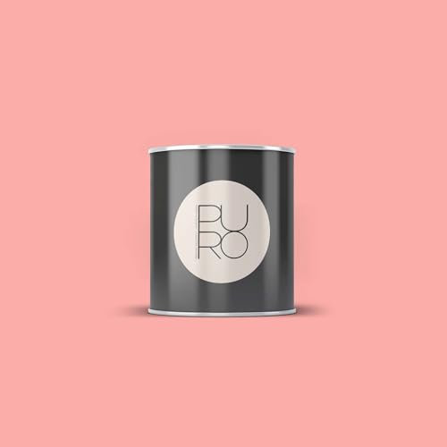 BRICOFLOR Wandfarbe Pfirsich Apricot ideal für Kinderzimmer und Schlafzimmer Design Farbe matt in 1, 2,5 und 5 l Gebinden