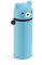 Back2Fun - Trousse gobelet ours, Étui scolaire un compartiment, Trousse 2 en 1 extensible, Trousse en silicone texture douce, Fermeture éclair, Couleur bleu ciel