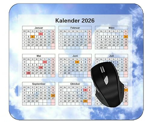 YENDOSTEEN Mauspad 2025 Kalender mit Feiertagen,Getränk Cocktail EIS Blume Gummi-Mauspad,Gilt für Spiele,Zuhause,Schule,Büro-Mauspad (2025 Kalender)