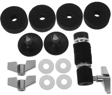 JEWEDECO 1set Accessori Per Cymbali Kit Completo e Clutch Per Batteria Migliora Esperienza e La Del Suono