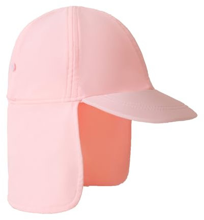 Gifts Treat Kinder Sonnenhut Legionärshut, UPF 50+ Sonnenschutz Strandmütze, Kinder Sonnenhut mit Nackenschutz, rosa, 6-8 Jahre