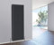 NRG 1800 x 560mm Traditional Anthracite Vertical Cast Iron Style Radiator Triple Panel