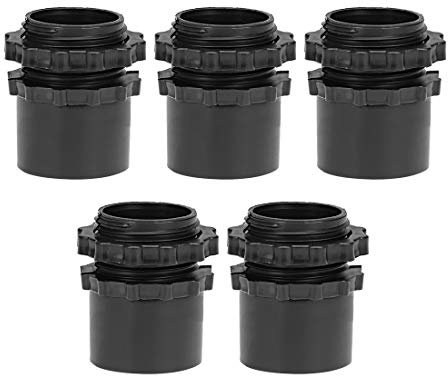 sourcing map Conector de tubo corrugado de prensaestopas Φ20 Abrazaderas de Junta de tubería de ondulación 5 piezas