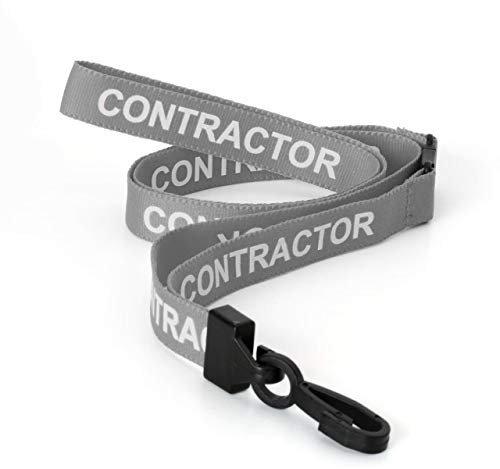 CKB LTD Contractor Lanyards Breakaway Safety Lanyard Neck Strap Swivel Plastic Clip for ID Card Holder Pull Quick Release Design