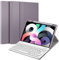 FINTIE Tastatur Hülle für iPad Air 11 Zoll M3/M2 (2025/2024), iPad Air 5/4 Generation 10.9(2022/2020), TPU Rückschale Schutzhülle mit Stifthalter, magnetisch Abnehmbarer QWERTZ Keyboard, Lavedel
